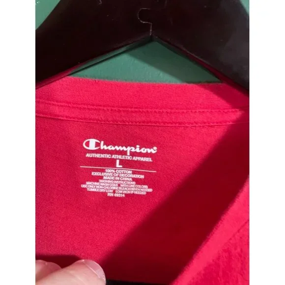 Georgia Bulldogs - Champion - Red Men's Logo Short Sleeve T-Shirt - Size L - Picture 4 of 5